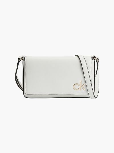 Calvin Klein Táskák & Kiegészítők HU893565 | Calvin Klein Bőr Női Crossbody Táska Fehér